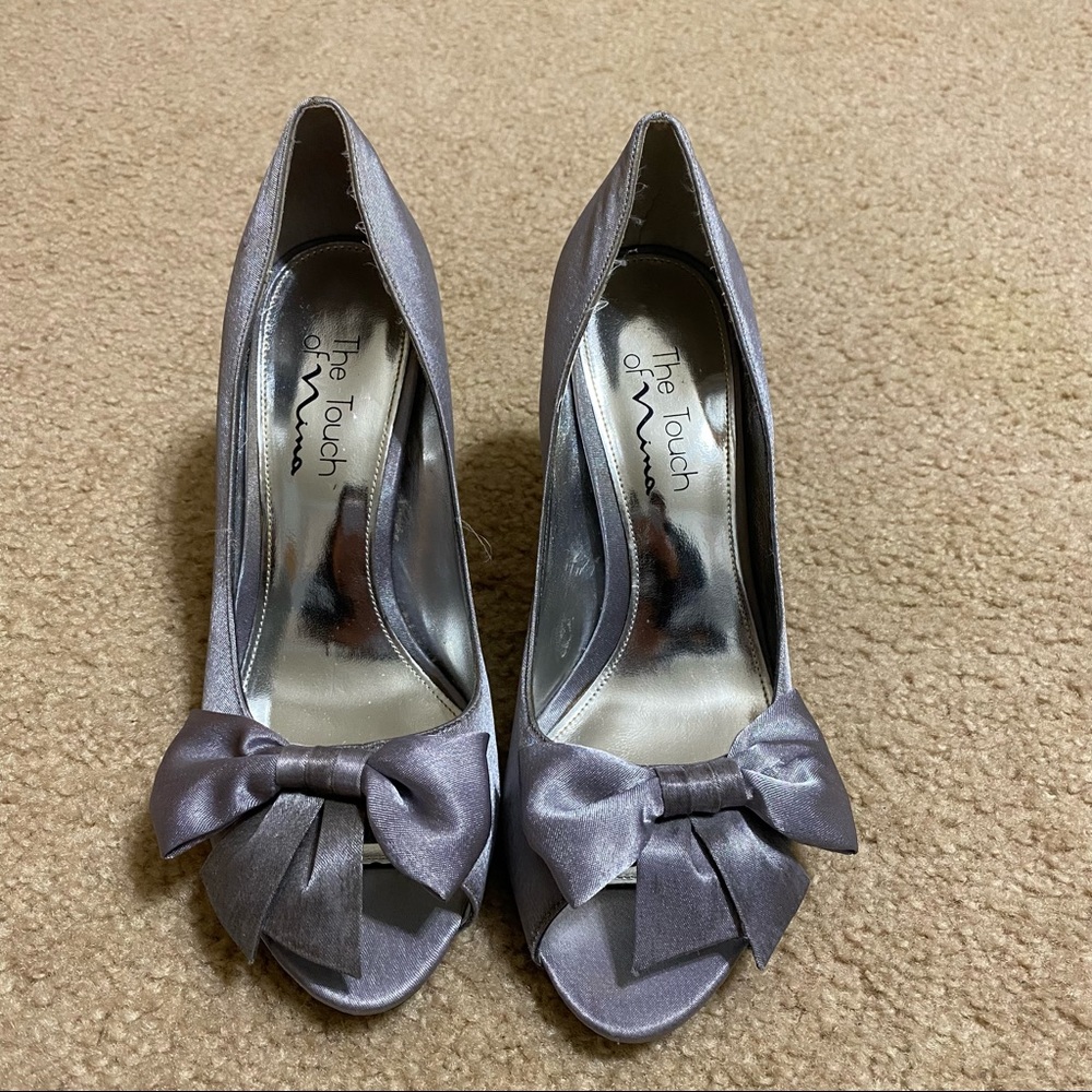 Nina silver heels